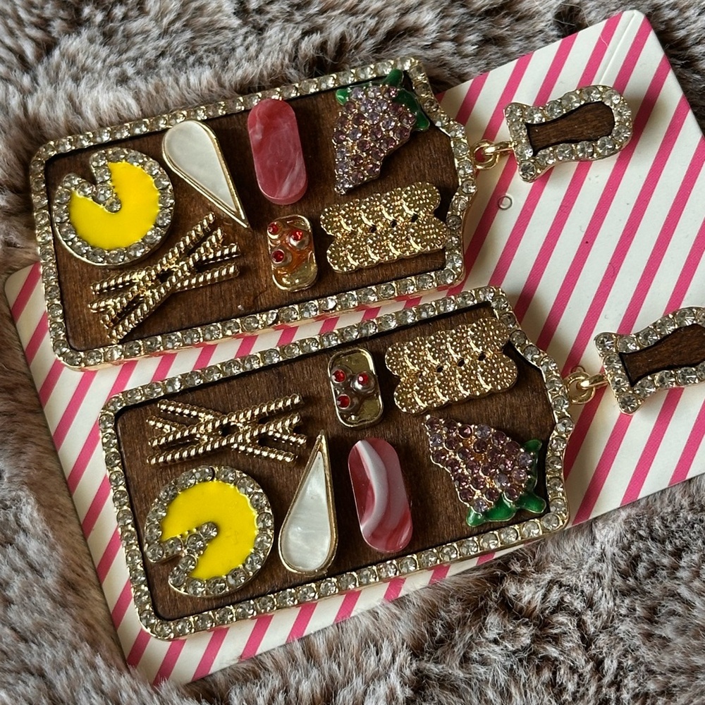 The cutest charcuterie board earrings!
